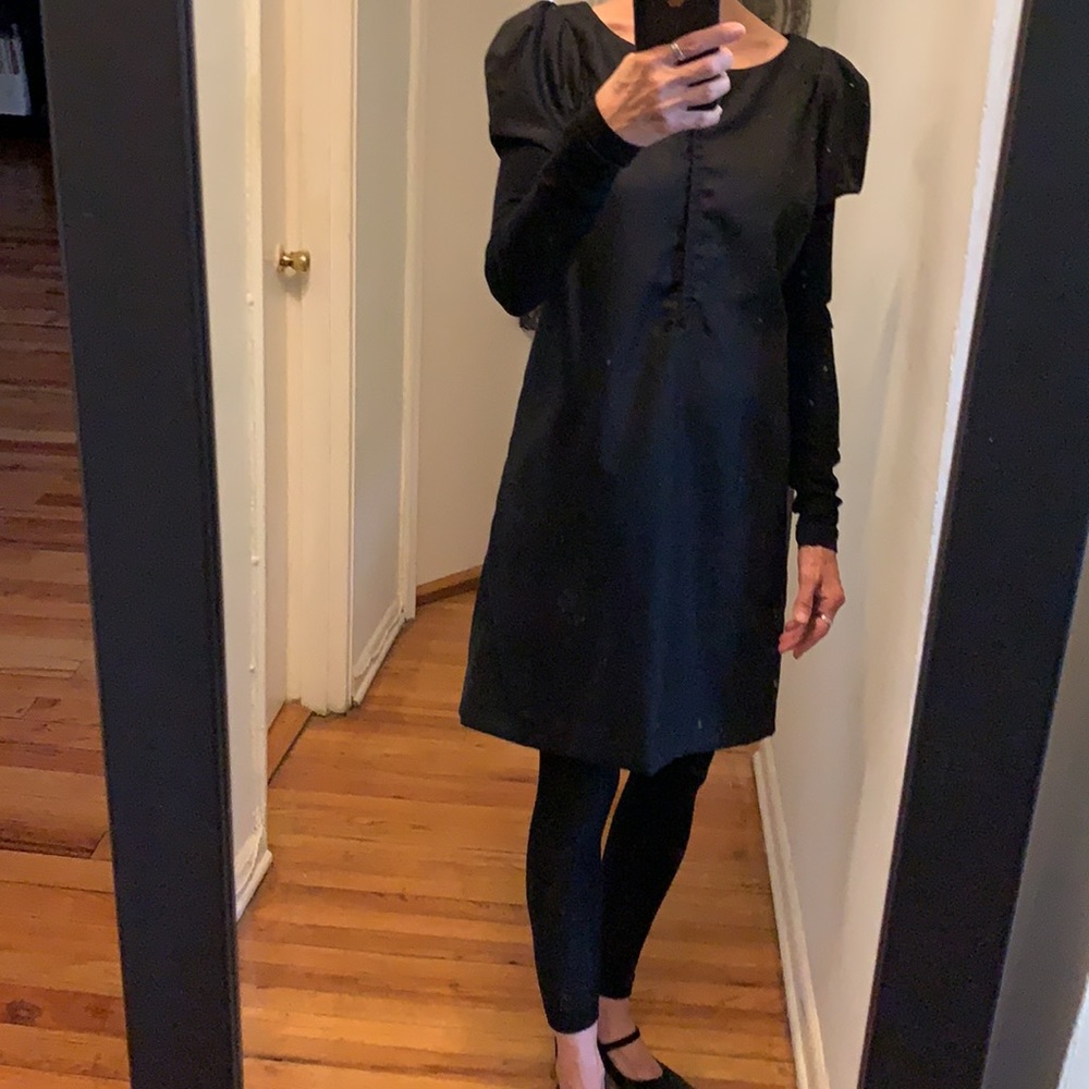 Italian Designer Black 90s Dress